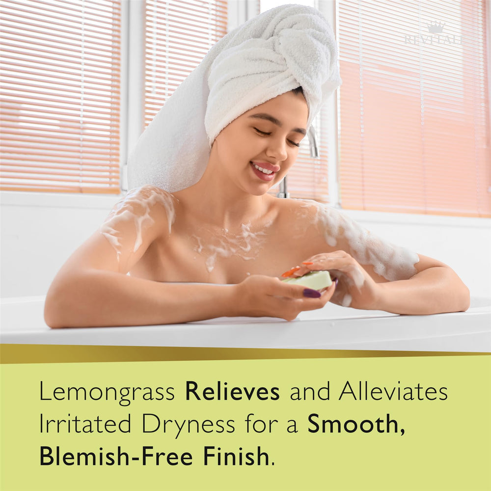 REVITALE citronella and lemongrass ingredients arranged for clarity