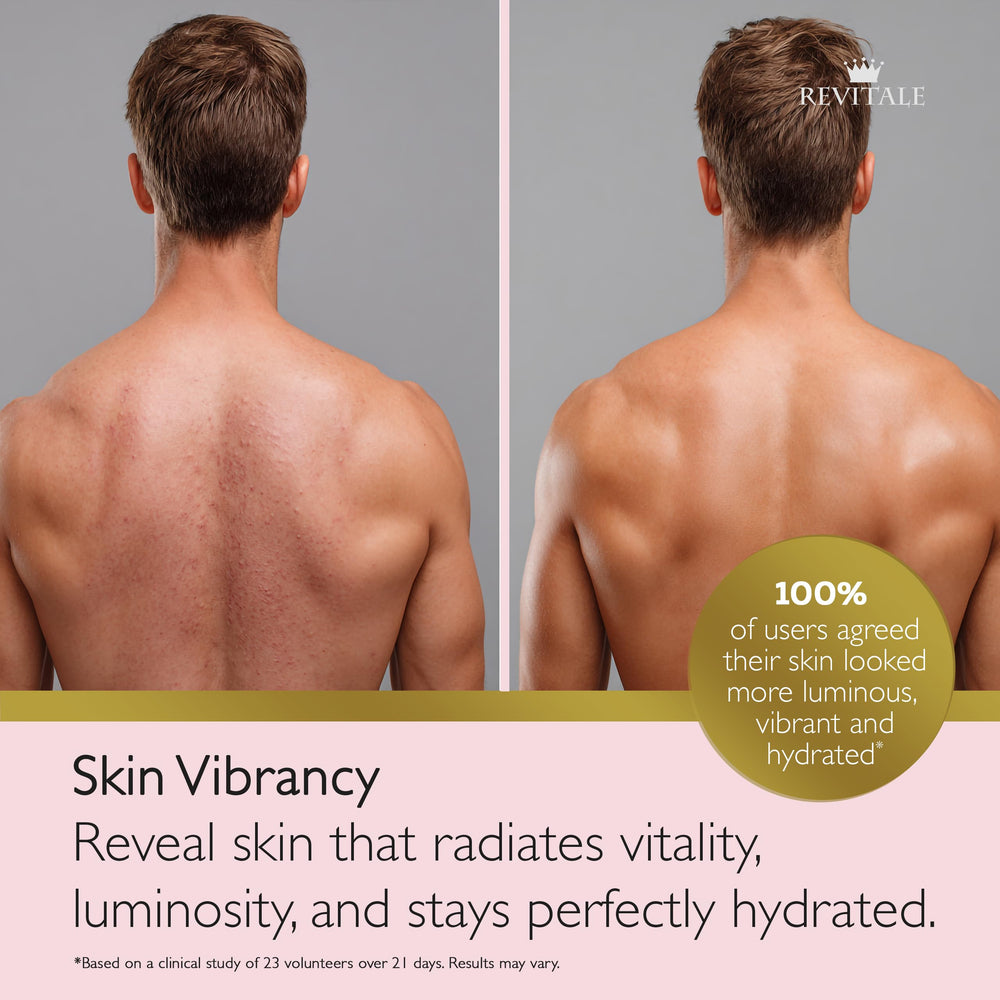 REVITALE vitamin E ingredient focus illustrating nourishing hydration benefit