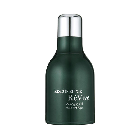 RéVive front bottle view showing sleek rescue elixir packaging and luxury appeal