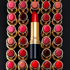 REVLON applied on lips studio shot showing luminous, fuller look