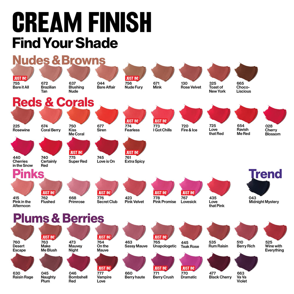 Revlon applied on lips demonstrating vibrant color and fuller-looking benefit