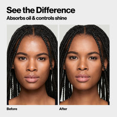 Revlon ColorStay Blot powder texture swirl detail highlighting ultra-fine particles for blur benefit