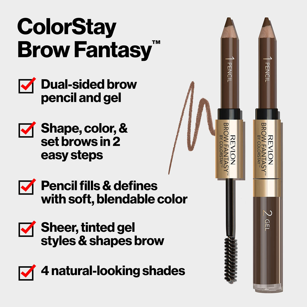 Revlon close-up of pencil tip showing precise strokes for natural brows