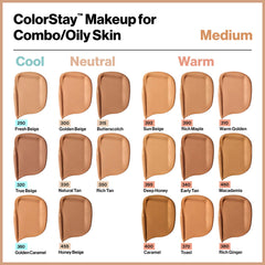 Revlon ColorStay applying with sponge demonstrating seamless buildable coverage
