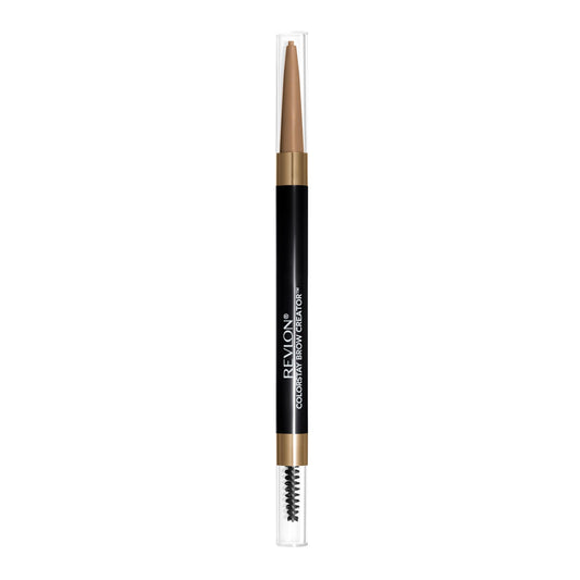 Revlon ColorStay Brow Creator front packaging showing shade 600 Blonde and benefits