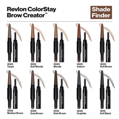 Revlon ColorStay Brow Creator inside a makeup bag lifestyle shot for portability and everyday readiness