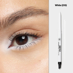 REVLON built-in sharpener detail on pencil showing convenience for on-the-go sharpening benefit neat lines