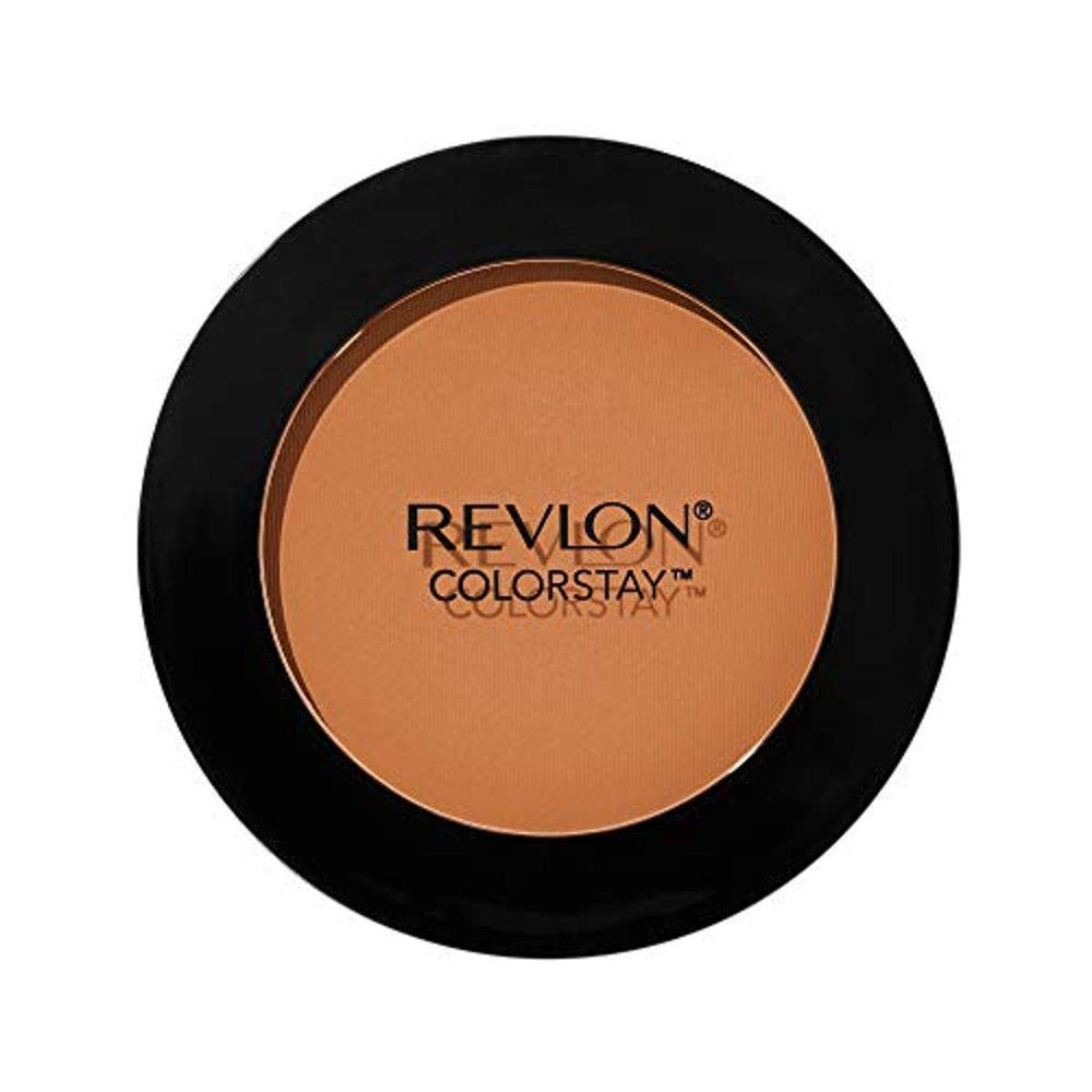 Revlon ColorStay compact front view showing sleek design and travel-ready benefit