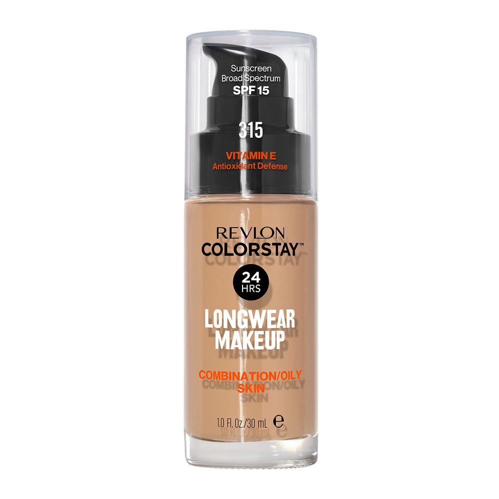 Revlon ColorStay front packaging showing bottle and label benefit of long wear