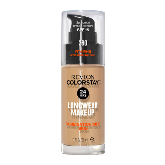 Revlon ColorStay front packaging showing shade and benefits