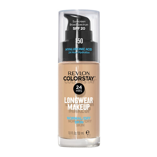 Revlon ColorStay front packaging showing bottle and shade for effortless coverage