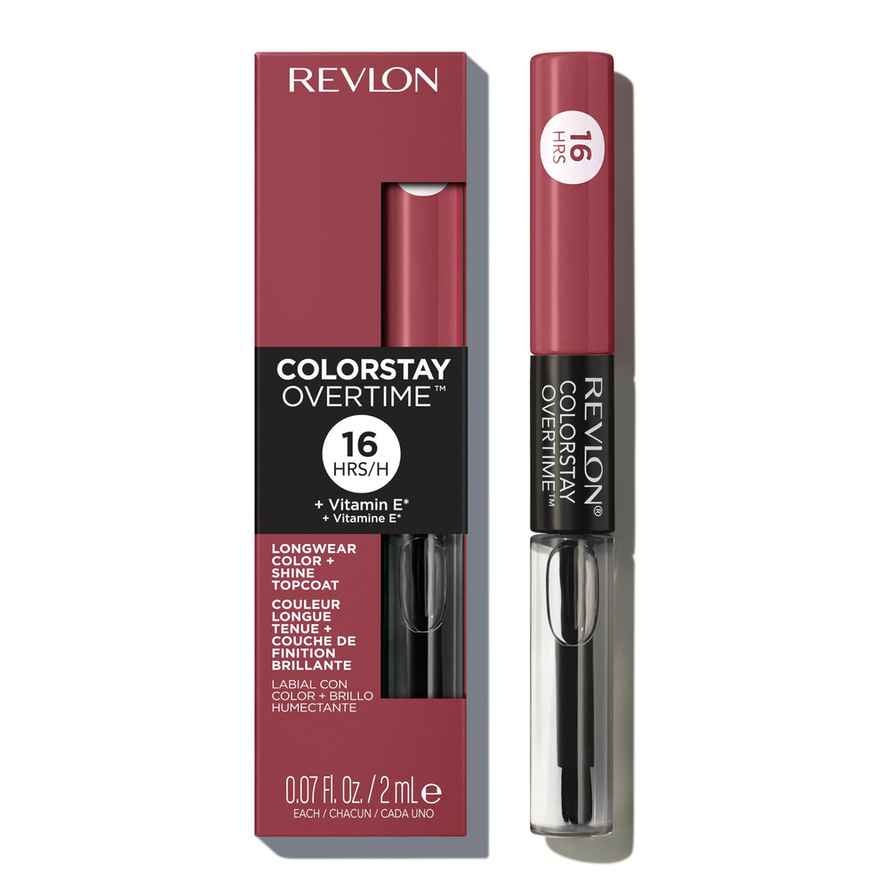 Revlon front packaging showing dual-ended tube and shade Always Sienna with clear benefits
