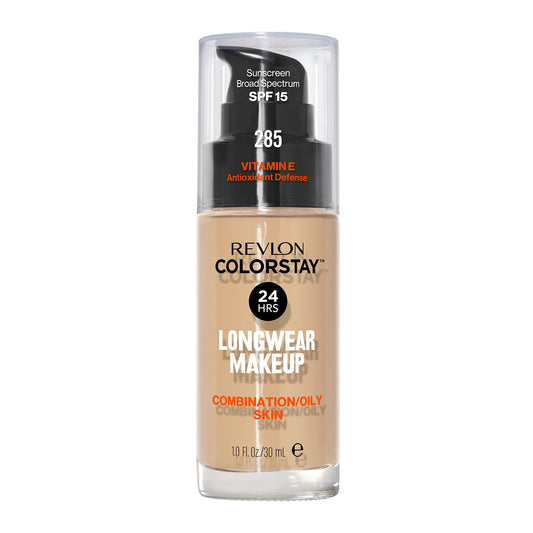 Revlon ColorStay front packaging showing bottle and shade for easy identification