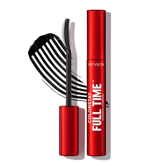 REVLON front packaging showing shade 411 Blackest Black and benefit of long wear
