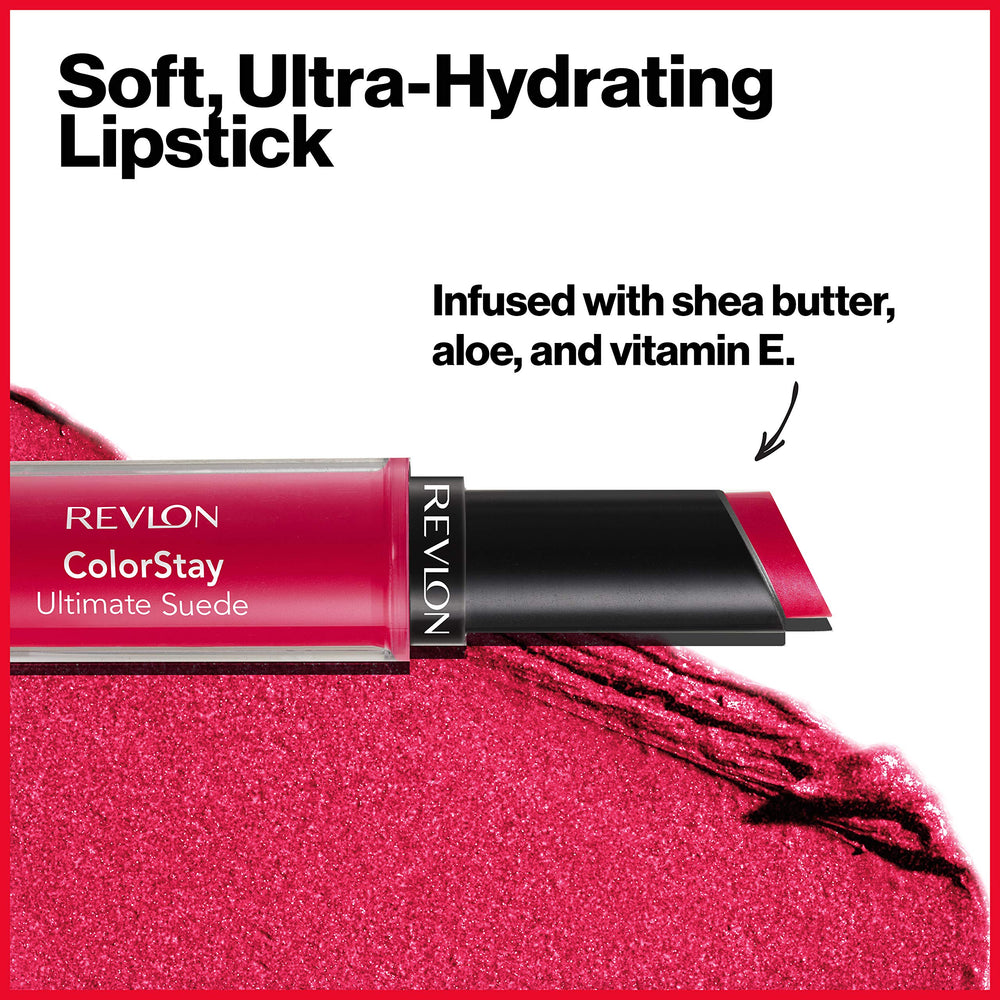 REVLON lipstick Influencer 099 size and packaging with compact scale for travel