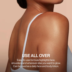 Revlon ingredients label close-up showing glycerin and super fruits benefit