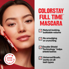 Revlon textured mascara swatch demonstrating smooth, buildable volume