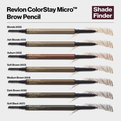 Revlon before and after brows showing subtle fill and realistic texture