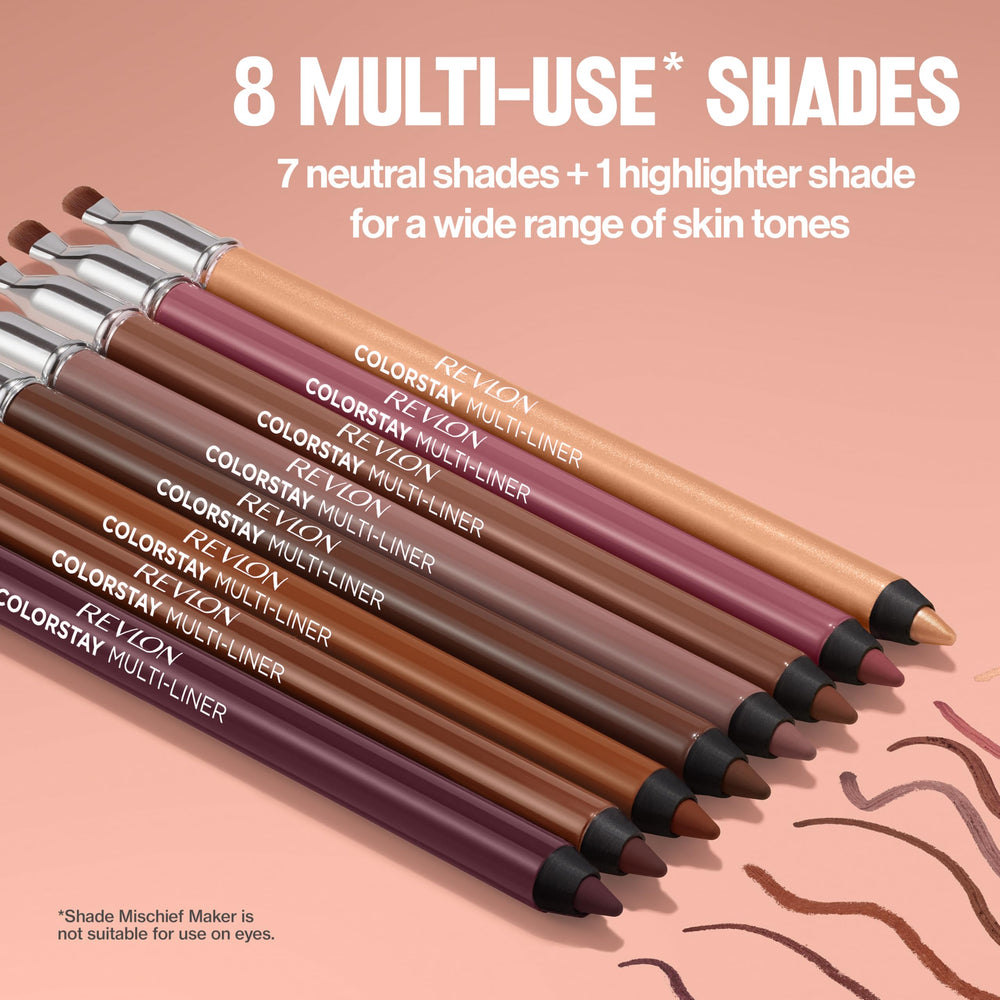 Revlon Multi-Liner inside a makeup bag ready for on-the-go touch-ups and blending