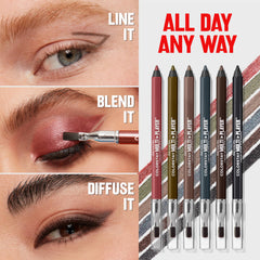 REVLON before and after lid and lashes, shows longwearing transformation