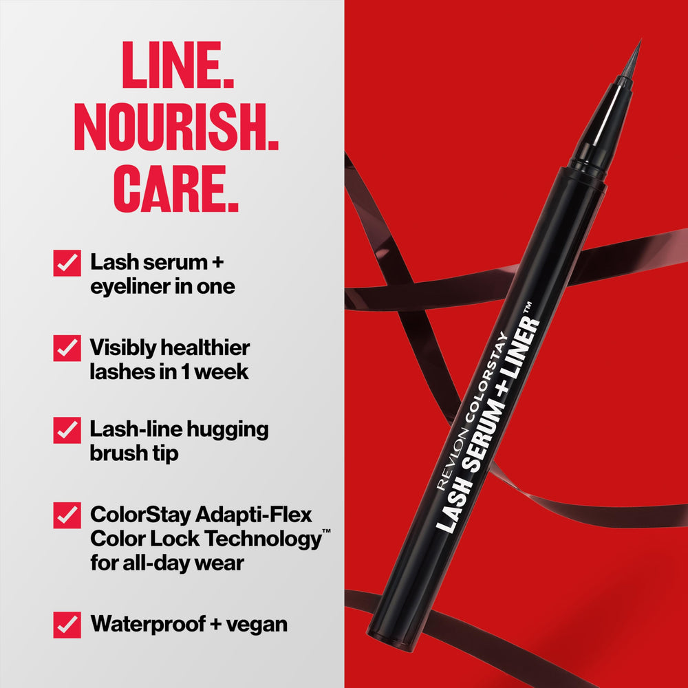 REVLON on-skin line demo showing single-stroke intensity and precision