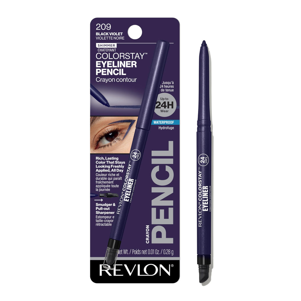 REVLON ColorStay pencil front packaging showing shade and benefits