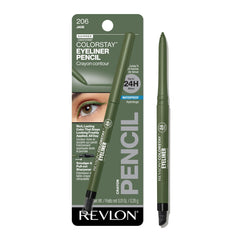 Revlon ColorStay pencil front packaging showing shade and shimmer benefit