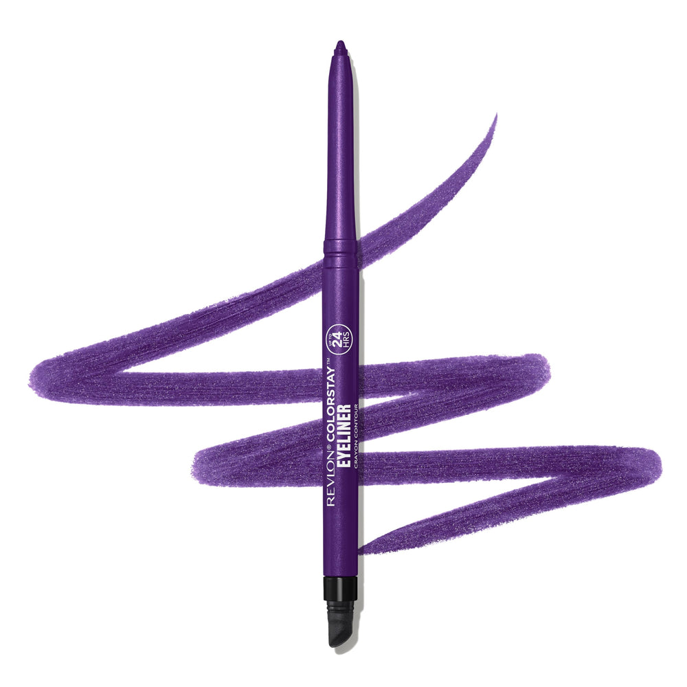 REVLON close-up of pencil point showing shimmer texture and precise application