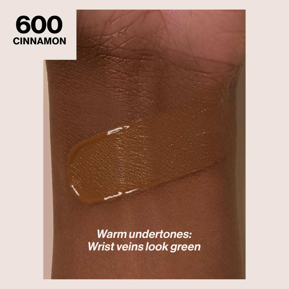 Revlon ColorStay pump dispensing foundation demonstrating easy, mess-free application and controlled portion