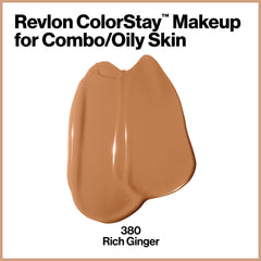 Revlon ColorStay pump dispenser close-up offering controlled, mess-free application