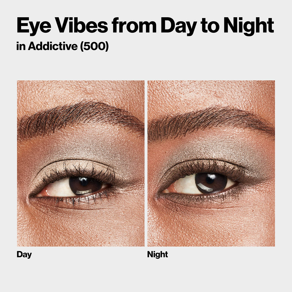Revlon ColorStay quad applied with brush showing precise crease definition benefit