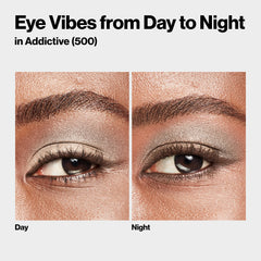 Revlon ColorStay quad applied with brush showing precise crease definition benefit