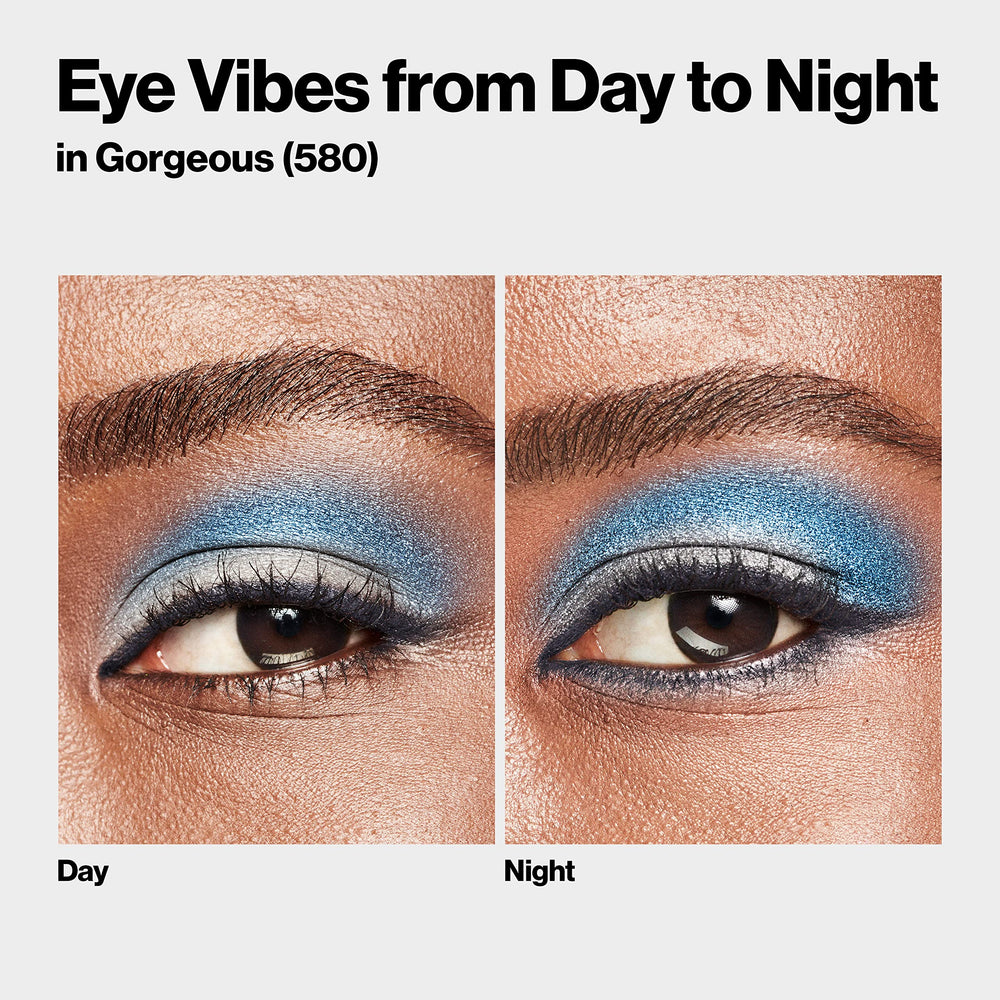 REVLON ColorStay applied on eyelid showing day-to-night transformation benefit