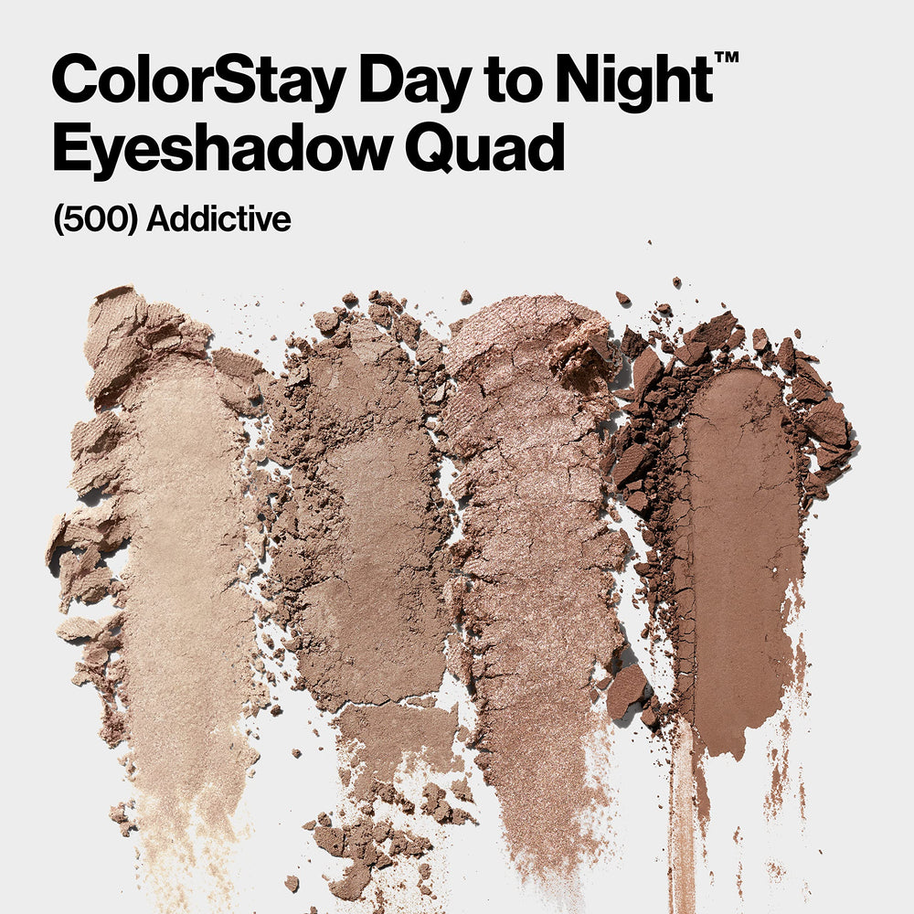 Revlon ColorStay quad open top-down view showing coordinated shades for day-to-night