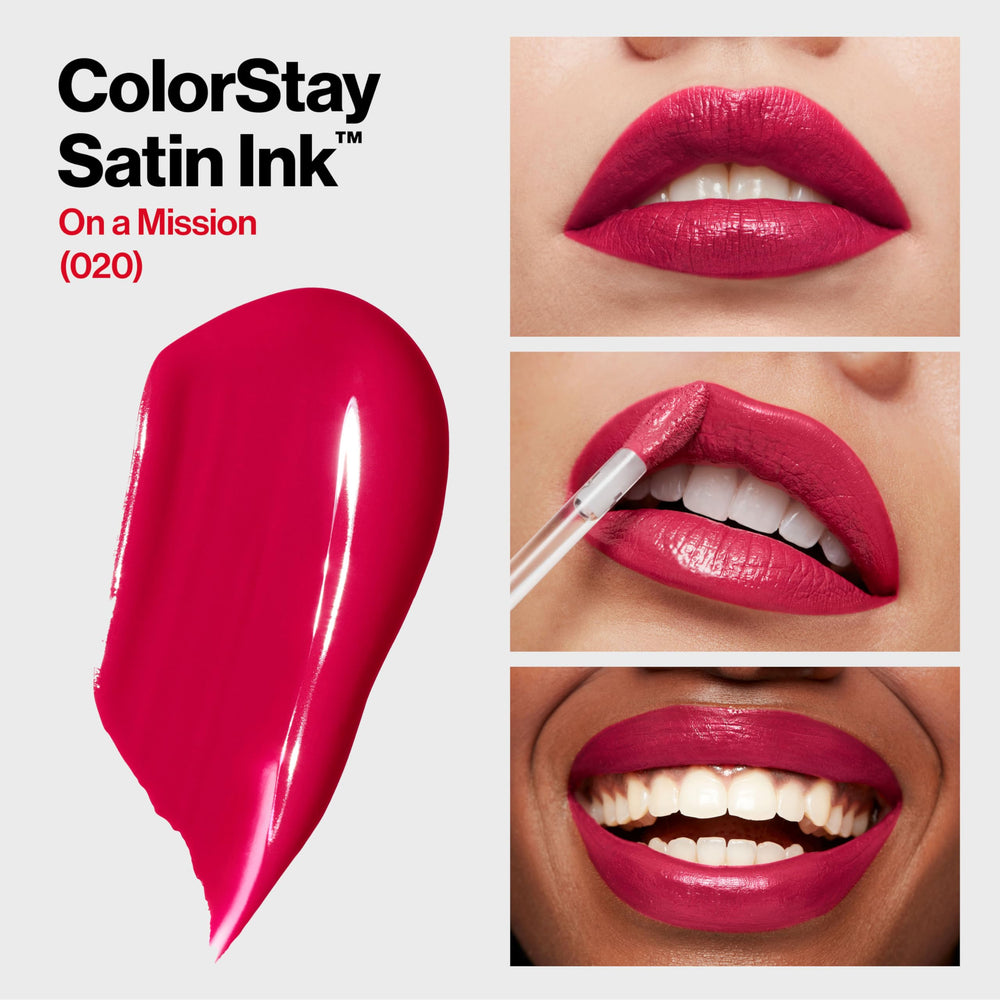 Close-up applicator of Revlon ColorStay Satin Ink for precise application benefit