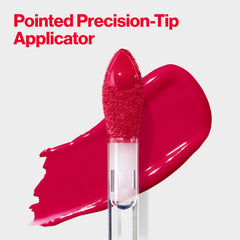 Cap and label detail of Revlon ColorStay Satin Ink showing brand clarity benefit