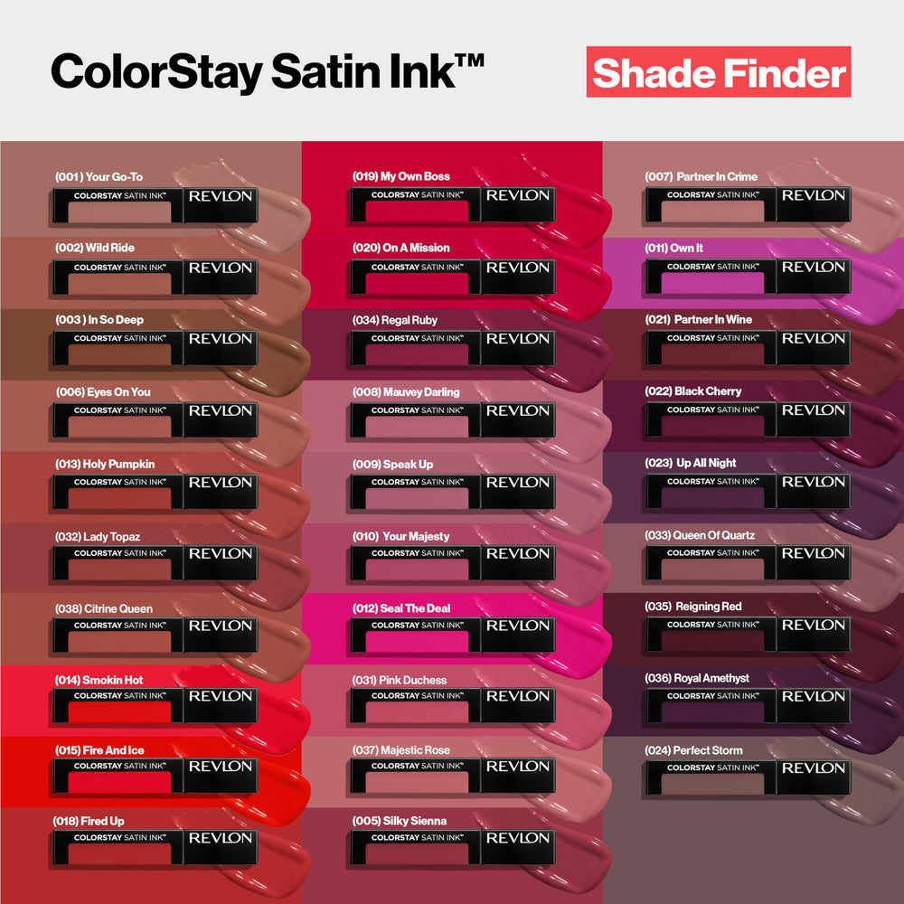 Open tube texture of Revlon ColorStay Satin Ink showing creamy formula benefit