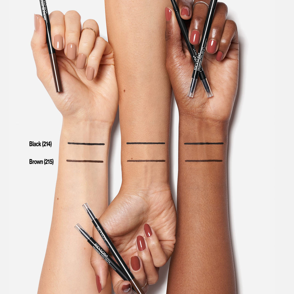 REVLON product beside ruler for scale showing compact size benefit: travel-friendly