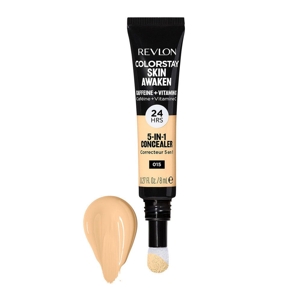 Revlon creamy concealer texture swipe showing smooth blendability