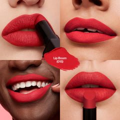Revlon product texture swirl highlighting creamy-to-matte finish for comfort