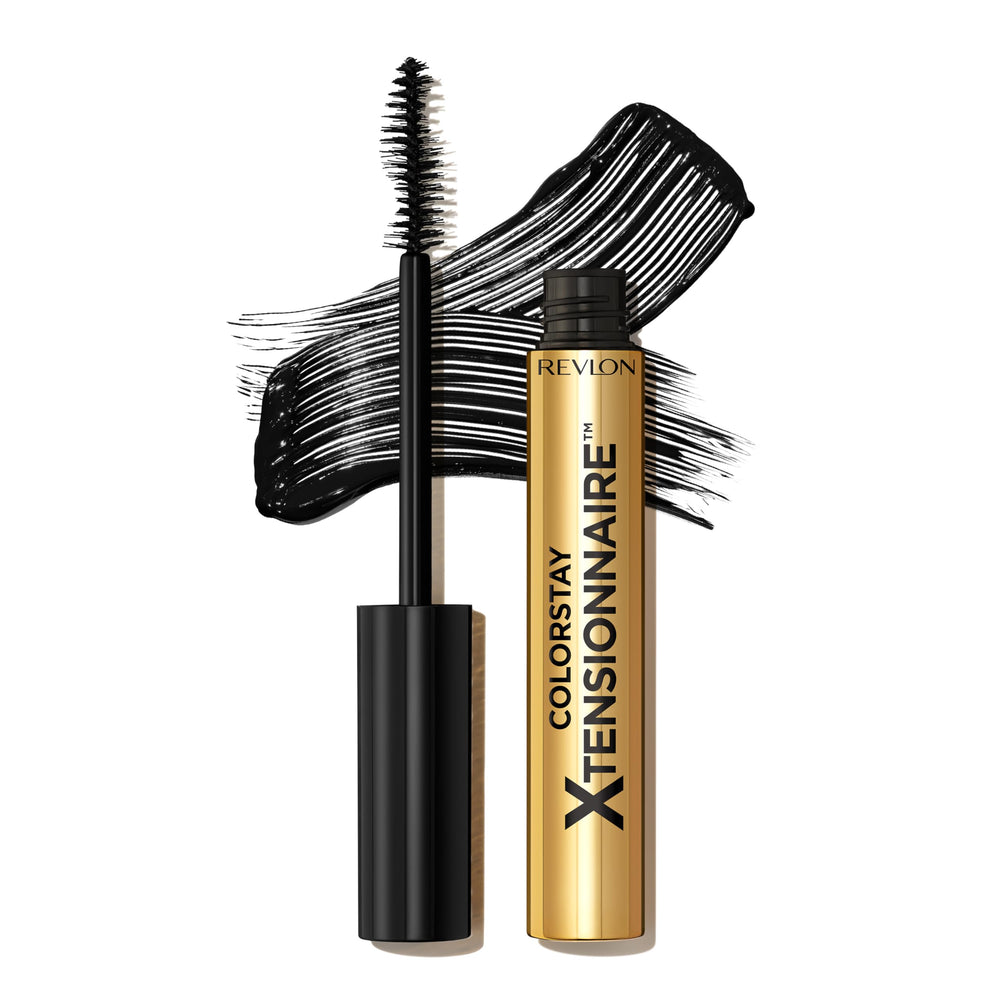 Revlon front packaging showing bold 201 Blackest Black color and benefits