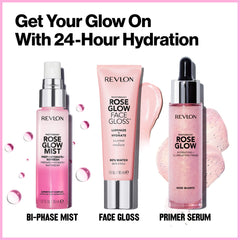 Revlon face gloss used as finisher on makeup in lifestyle setting adding natural radiance