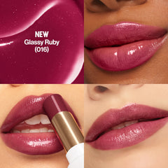 REVLON close-up of open balm tip demonstrating smooth applicator glide