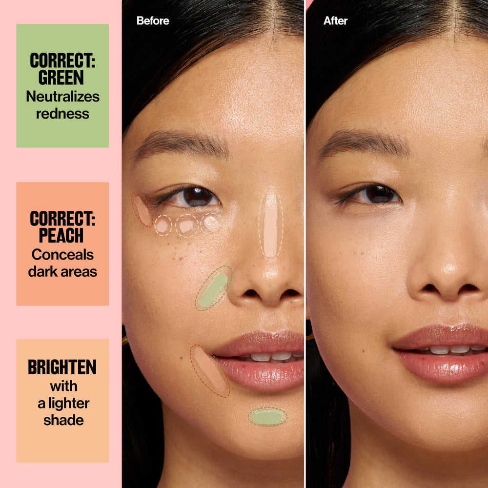 Revlon Glimmer used on cheekbones and nose to highlight natural features