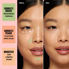 Revlon Glimmer used on cheekbones and nose to highlight natural features