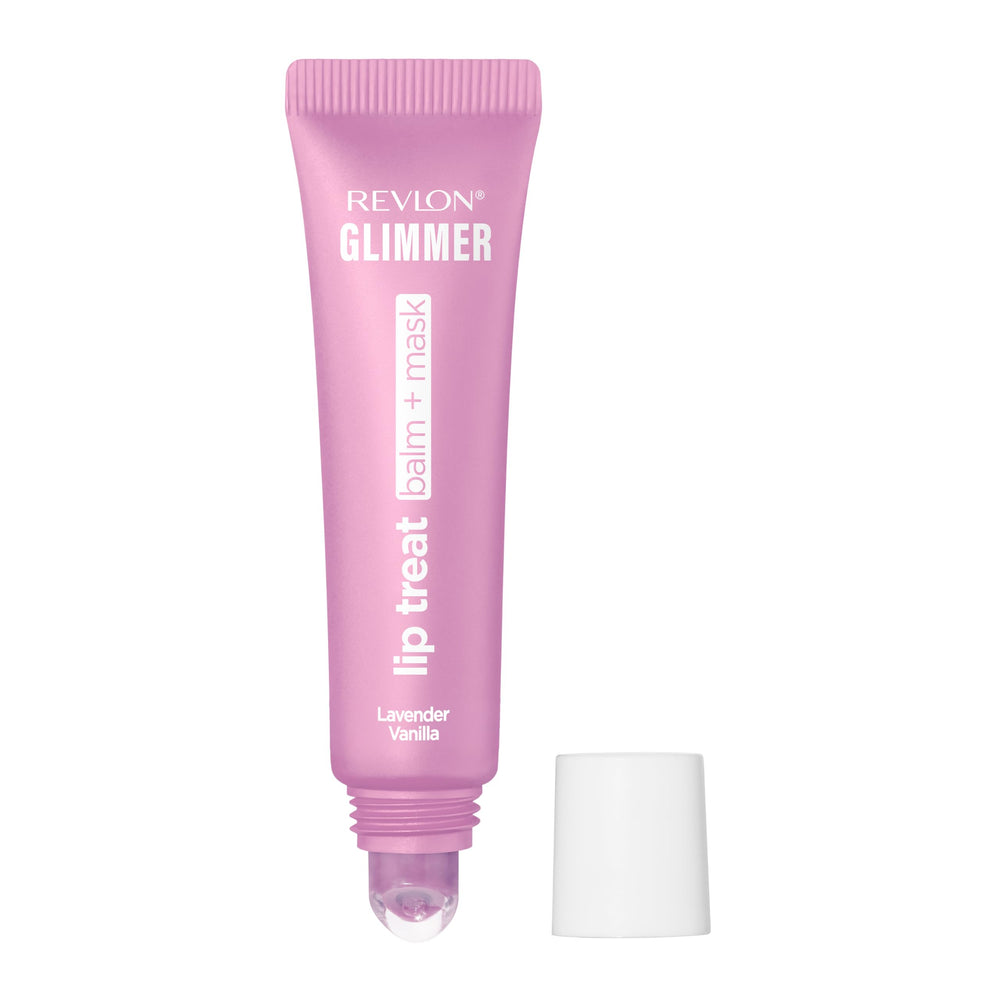Revlon Glimmer front packaging showing product and shade, highlights convenience