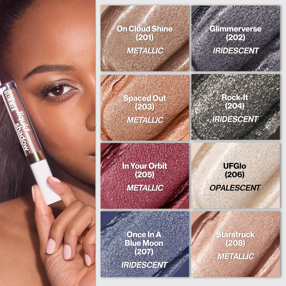 REVLON Glimmer size comparison next to common items to show product scale