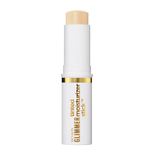 Revlon Glimmer stick front packaging showing compact, travel-friendly design
