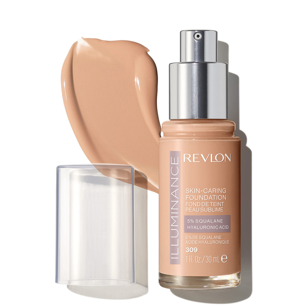 Revlon Illuminance front bottle shows product and shade label for easy identification