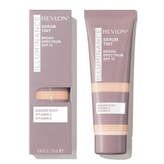 Revlon Illuminance front packaging showing bottle and shade label with product benefit